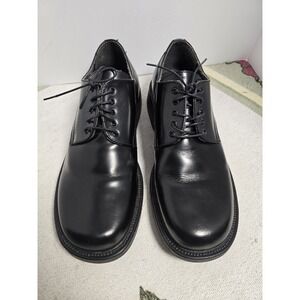 Sketchers Black Leather Oxford Dress Shoes Made in Italy Sz 10